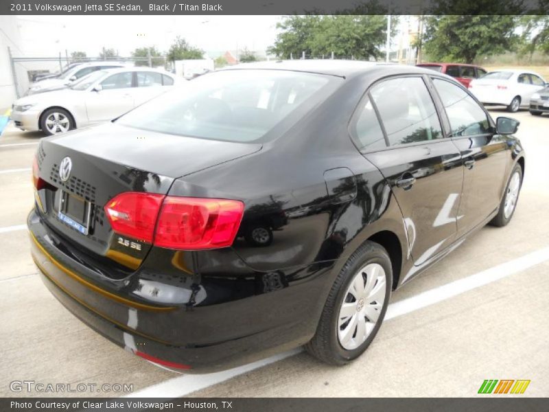 Black / Titan Black 2011 Volkswagen Jetta SE Sedan