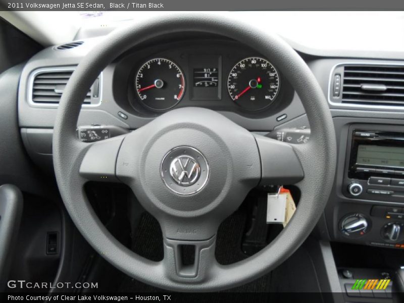 Black / Titan Black 2011 Volkswagen Jetta SE Sedan