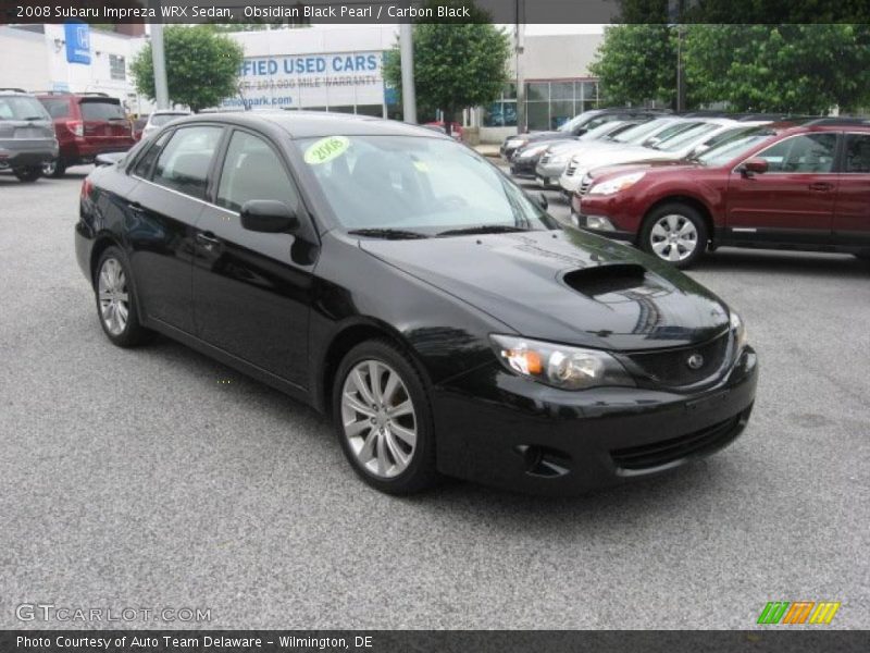 Obsidian Black Pearl / Carbon Black 2008 Subaru Impreza WRX Sedan