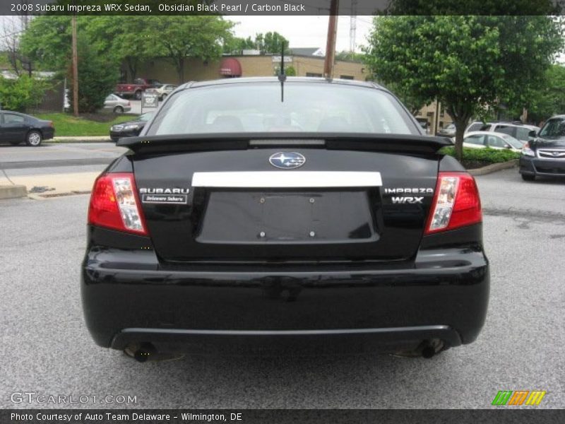 Obsidian Black Pearl / Carbon Black 2008 Subaru Impreza WRX Sedan