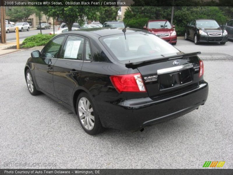 Obsidian Black Pearl / Carbon Black 2008 Subaru Impreza WRX Sedan