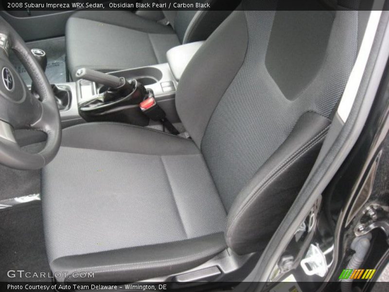  2008 Impreza WRX Sedan Carbon Black Interior