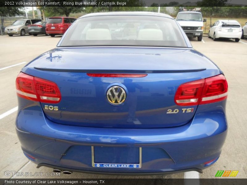 Rising Blue Metallic / Cornsilk Beige 2012 Volkswagen Eos Komfort
