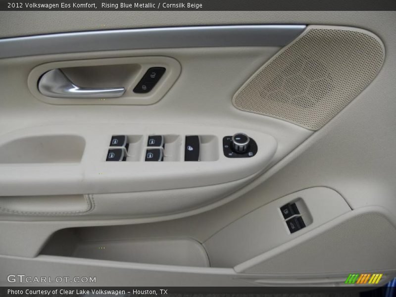 Rising Blue Metallic / Cornsilk Beige 2012 Volkswagen Eos Komfort