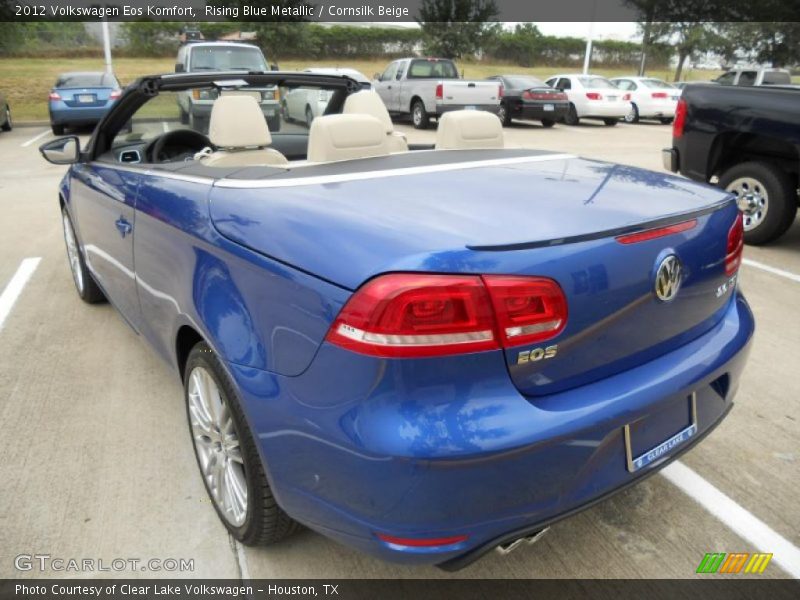 Rising Blue Metallic / Cornsilk Beige 2012 Volkswagen Eos Komfort