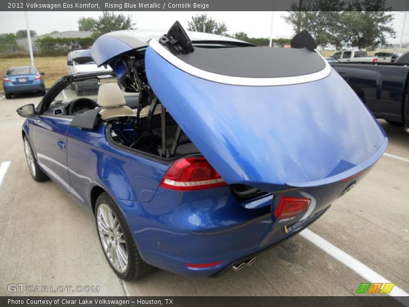 Rising Blue Metallic / Cornsilk Beige 2012 Volkswagen Eos Komfort