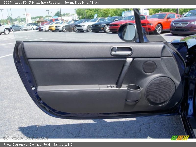 Stormy Blue Mica / Black 2007 Mazda MX-5 Miata Sport Roadster