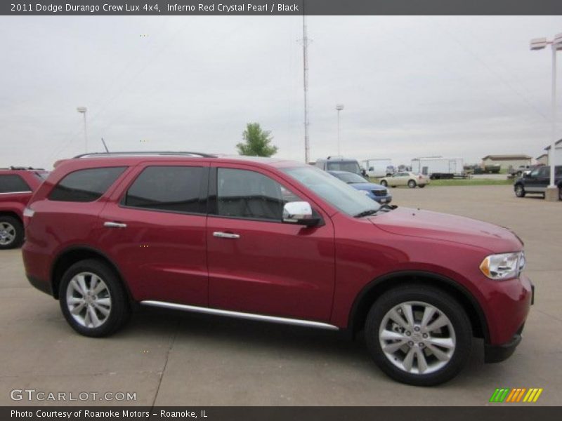  2011 Durango Crew Lux 4x4 Inferno Red Crystal Pearl