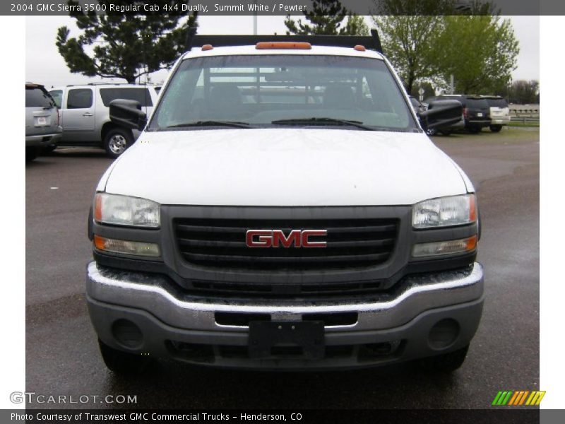 Summit White / Pewter 2004 GMC Sierra 3500 Regular Cab 4x4 Dually