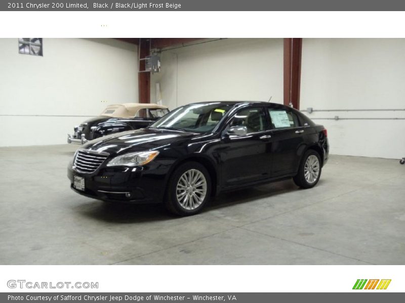 Black / Black/Light Frost Beige 2011 Chrysler 200 Limited