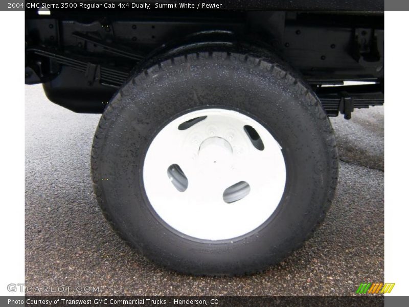 Summit White / Pewter 2004 GMC Sierra 3500 Regular Cab 4x4 Dually