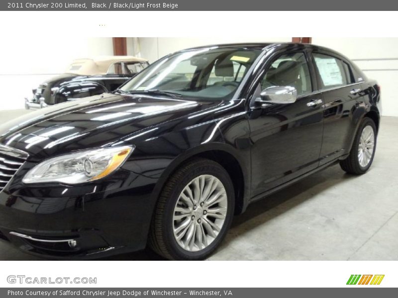 Black / Black/Light Frost Beige 2011 Chrysler 200 Limited