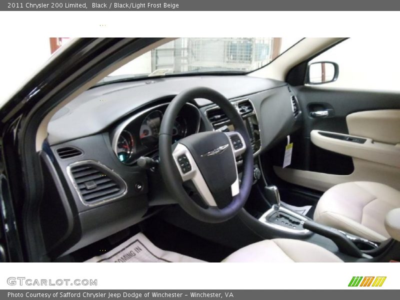 Black / Black/Light Frost Beige 2011 Chrysler 200 Limited
