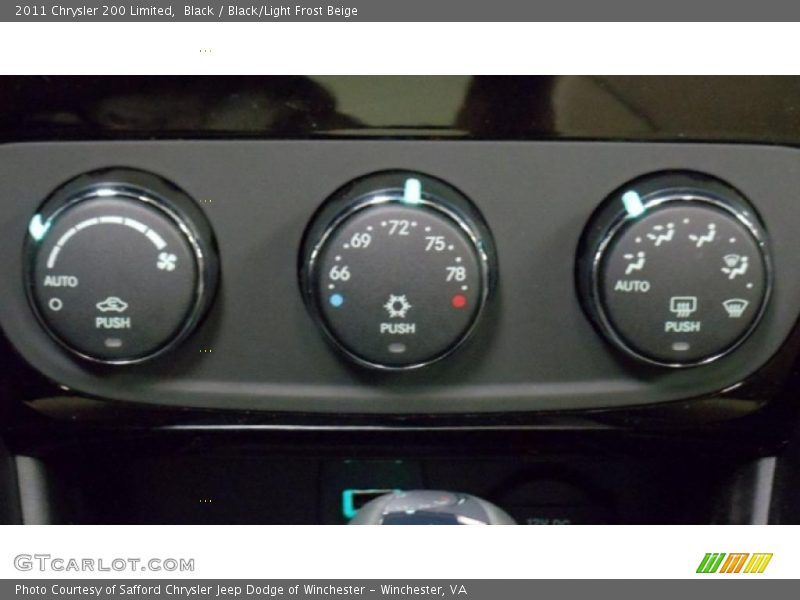 Black / Black/Light Frost Beige 2011 Chrysler 200 Limited