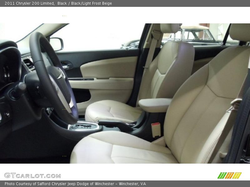 Black / Black/Light Frost Beige 2011 Chrysler 200 Limited