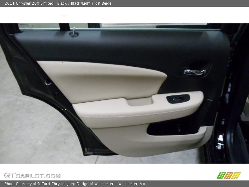 Black / Black/Light Frost Beige 2011 Chrysler 200 Limited