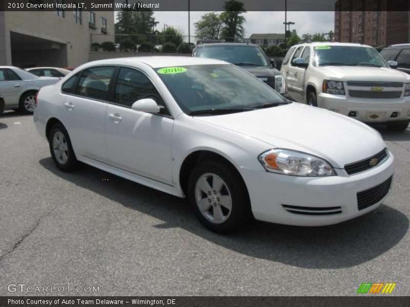 Summit White / Neutral 2010 Chevrolet Impala LT