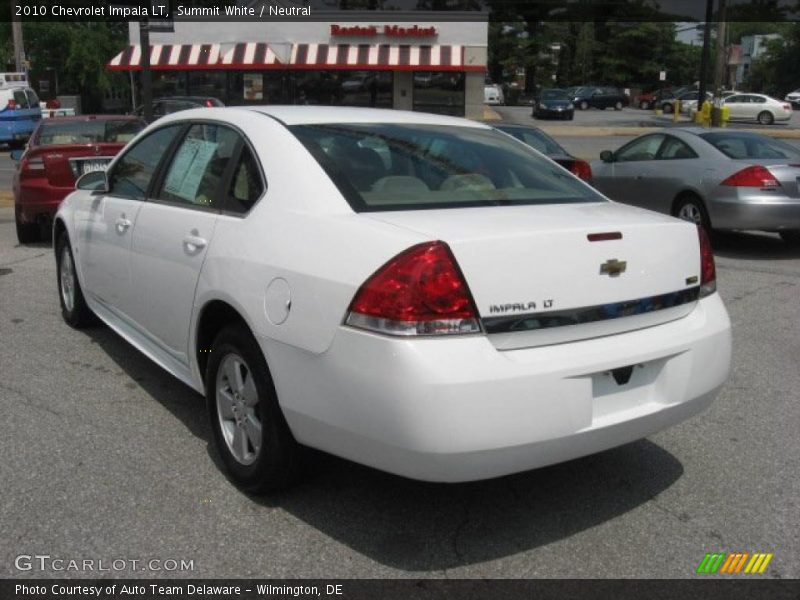Summit White / Neutral 2010 Chevrolet Impala LT