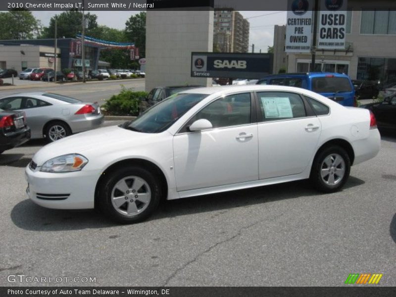 Summit White / Neutral 2010 Chevrolet Impala LT
