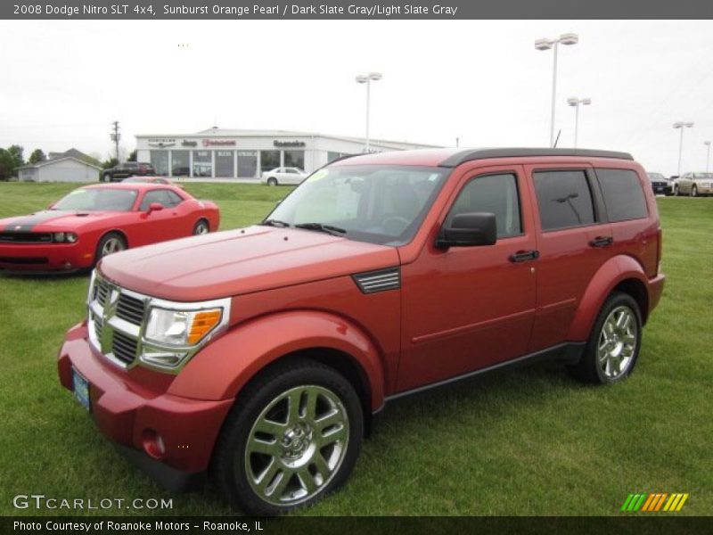 Sunburst Orange Pearl / Dark Slate Gray/Light Slate Gray 2008 Dodge Nitro SLT 4x4
