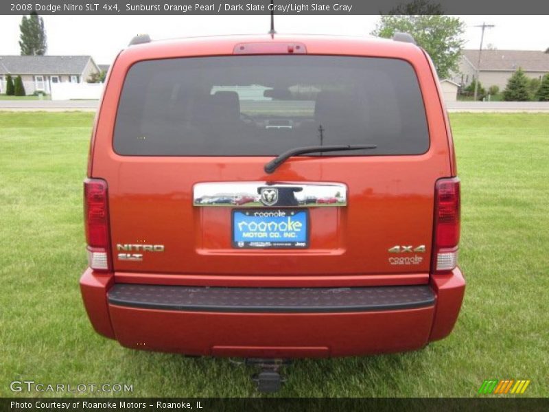 Sunburst Orange Pearl / Dark Slate Gray/Light Slate Gray 2008 Dodge Nitro SLT 4x4