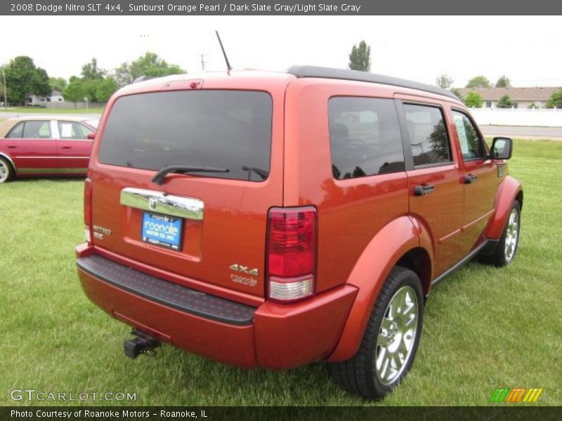 Sunburst Orange Pearl / Dark Slate Gray/Light Slate Gray 2008 Dodge Nitro SLT 4x4