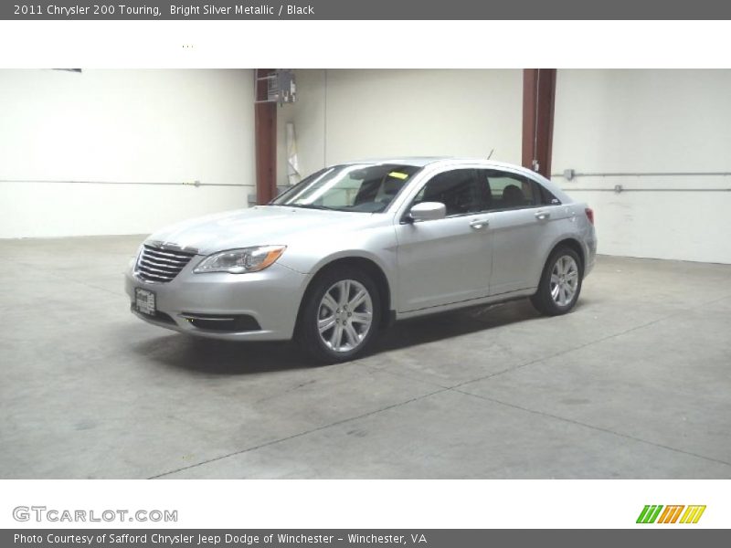 Bright Silver Metallic / Black 2011 Chrysler 200 Touring