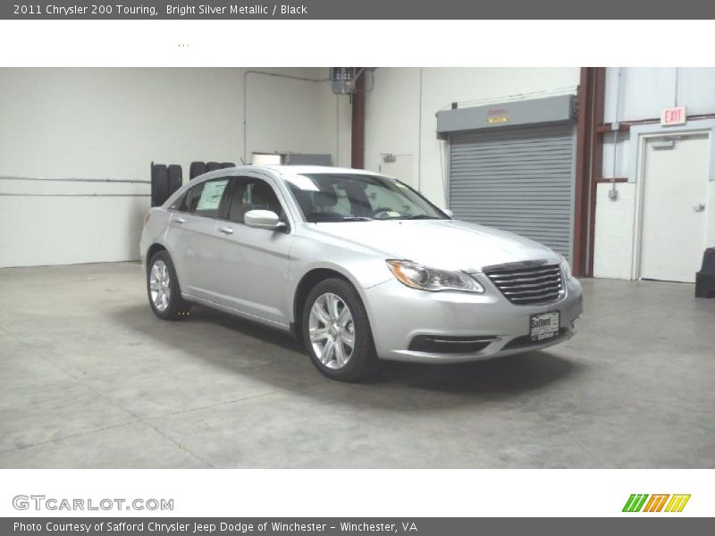 Bright Silver Metallic / Black 2011 Chrysler 200 Touring