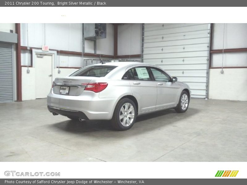 Bright Silver Metallic / Black 2011 Chrysler 200 Touring