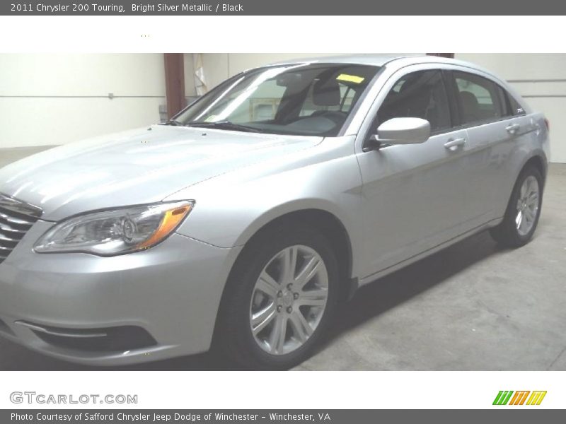 Bright Silver Metallic / Black 2011 Chrysler 200 Touring