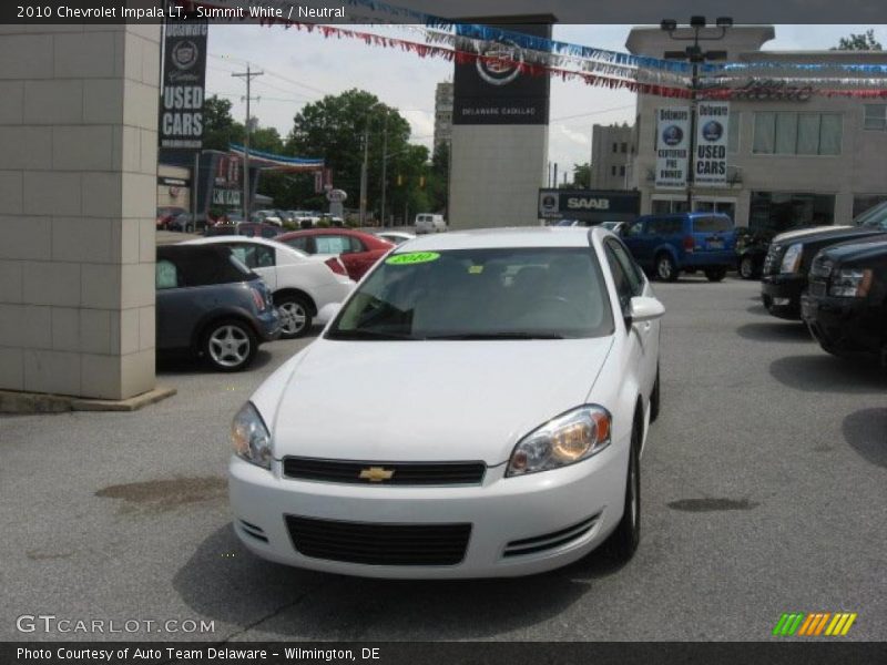 Summit White / Neutral 2010 Chevrolet Impala LT