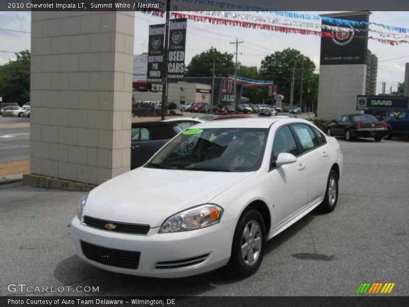 Summit White / Neutral 2010 Chevrolet Impala LT