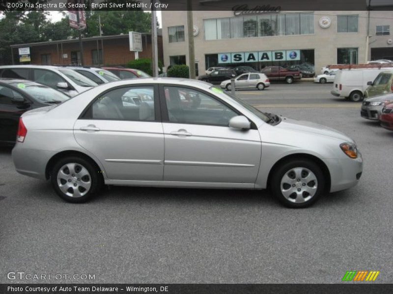 Bright Silver Metallic / Gray 2009 Kia Spectra EX Sedan