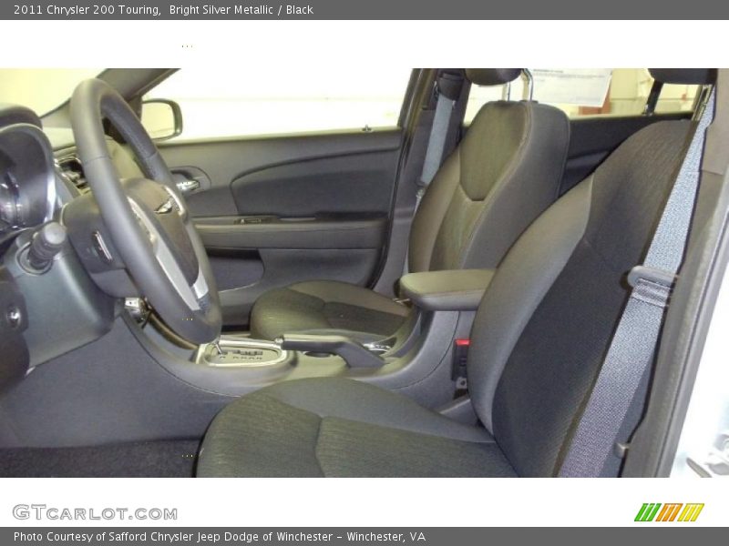 Bright Silver Metallic / Black 2011 Chrysler 200 Touring
