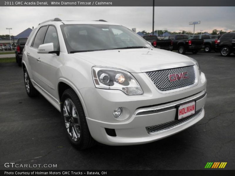 White Diamond Tintcoat / Cashmere 2011 GMC Acadia Denali