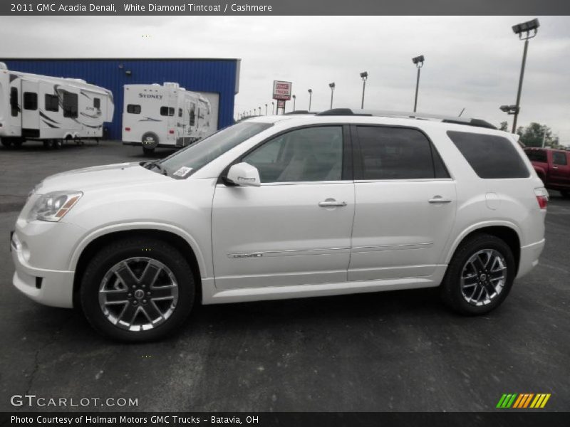 White Diamond Tintcoat / Cashmere 2011 GMC Acadia Denali