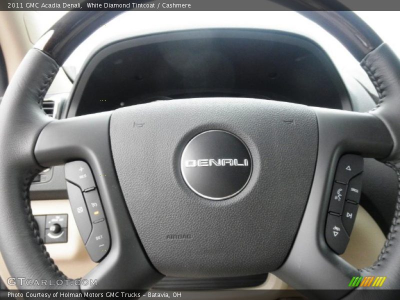 White Diamond Tintcoat / Cashmere 2011 GMC Acadia Denali
