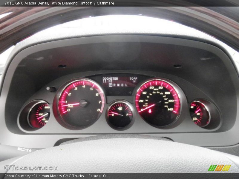White Diamond Tintcoat / Cashmere 2011 GMC Acadia Denali