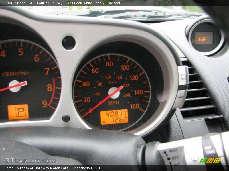 Pikes Peak White Pearl / Charcoal 2008 Nissan 350Z Touring Coupe