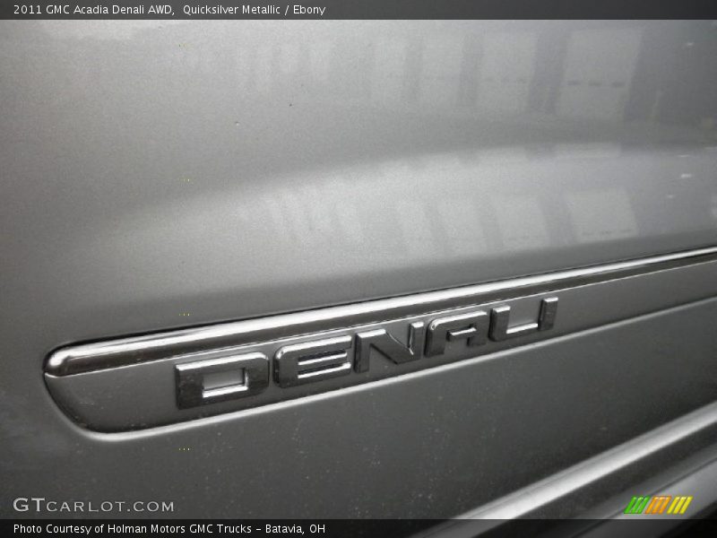 Quicksilver Metallic / Ebony 2011 GMC Acadia Denali AWD