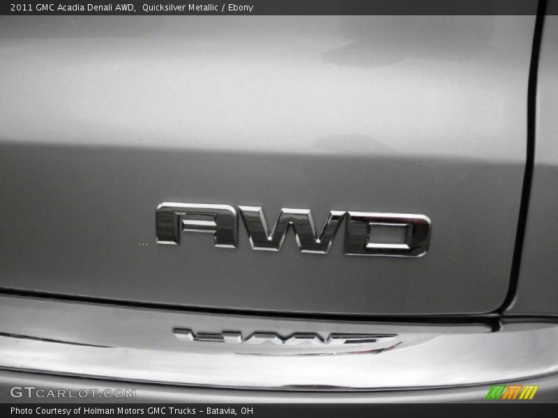 Quicksilver Metallic / Ebony 2011 GMC Acadia Denali AWD