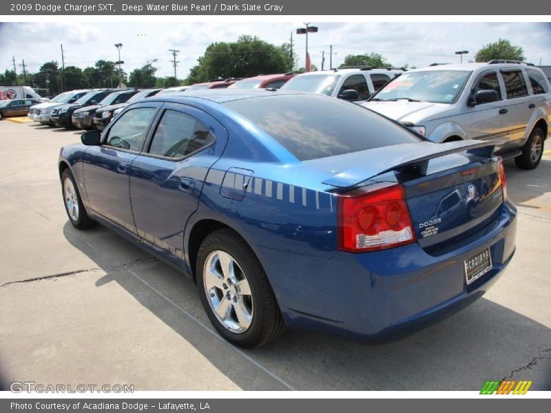 Deep Water Blue Pearl / Dark Slate Gray 2009 Dodge Charger SXT
