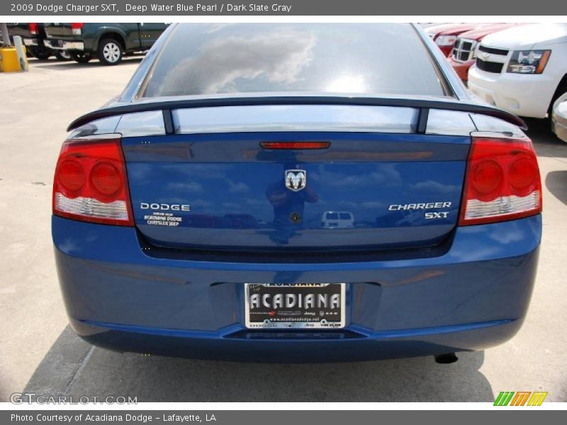 Deep Water Blue Pearl / Dark Slate Gray 2009 Dodge Charger SXT