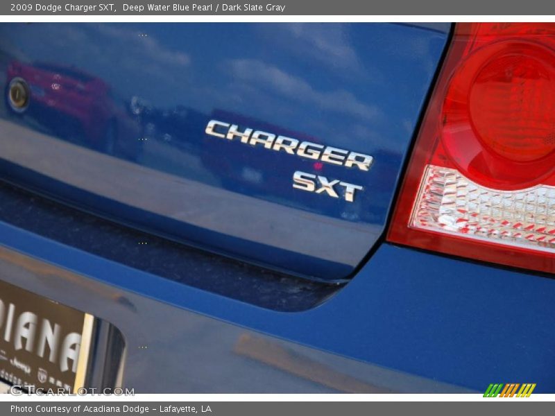 Deep Water Blue Pearl / Dark Slate Gray 2009 Dodge Charger SXT