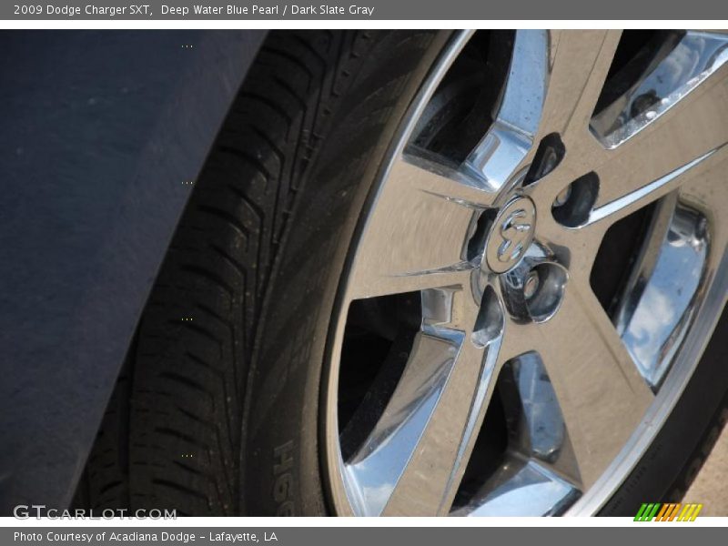 Deep Water Blue Pearl / Dark Slate Gray 2009 Dodge Charger SXT
