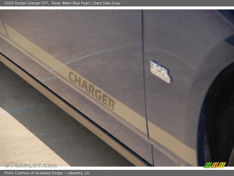 Deep Water Blue Pearl / Dark Slate Gray 2009 Dodge Charger SXT