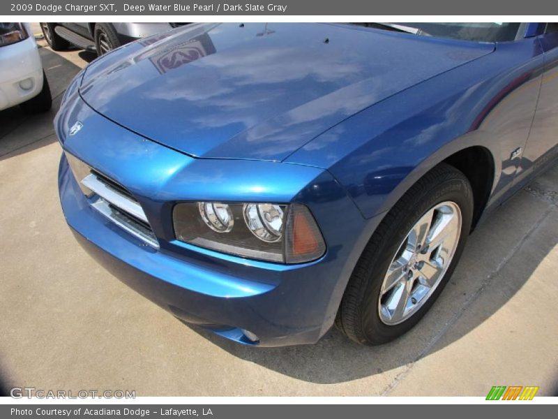 Deep Water Blue Pearl / Dark Slate Gray 2009 Dodge Charger SXT