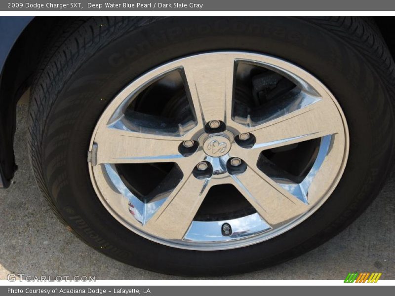Deep Water Blue Pearl / Dark Slate Gray 2009 Dodge Charger SXT