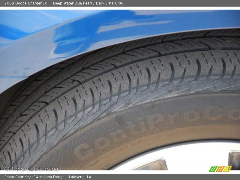Deep Water Blue Pearl / Dark Slate Gray 2009 Dodge Charger SXT