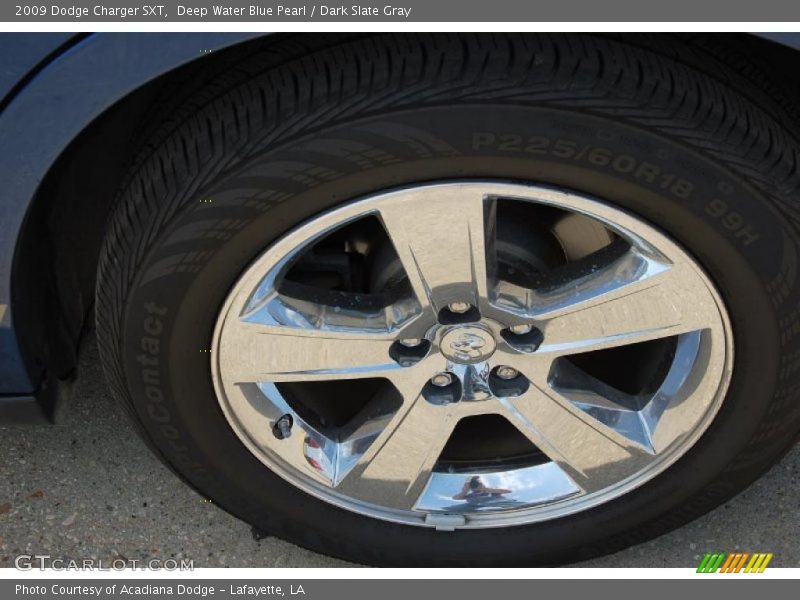 Deep Water Blue Pearl / Dark Slate Gray 2009 Dodge Charger SXT